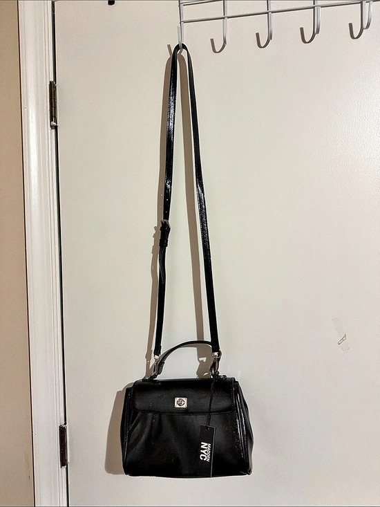 Madden Nyc Handbags - Madden NYC Women's Flap Top Handle Bag Black